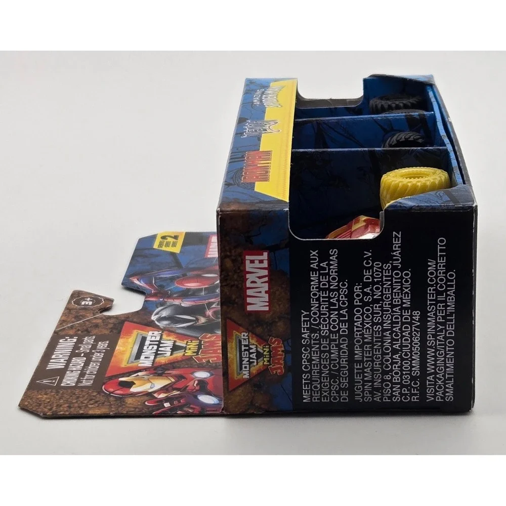Monster Jam Mini Marvel Trucks Iron Man Venom Spider Man Series 2 Spin Master 24